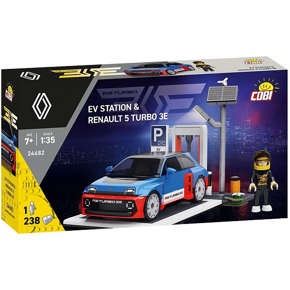 COBI 24682 EV Station & Renault 5 Turbo 3E