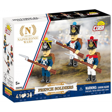 COBI 20090 3 figurky s doplňky Francouzští vojáci