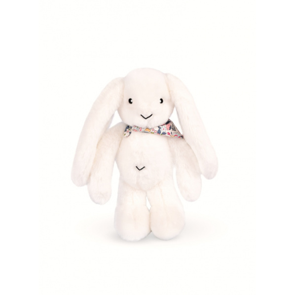 Doudou Plyšový králíček s šátkem bílý 35 cm Doudou Plyšový králíček s šátkem bílý 35 cm