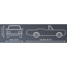 Cobi 24599 Opel Rekord C 1700 L Cabriolet