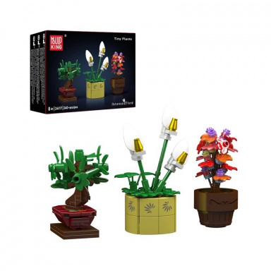 Mould King 24117 Mini květiny v květináči – Kala, Bonsaj, Květ radosti