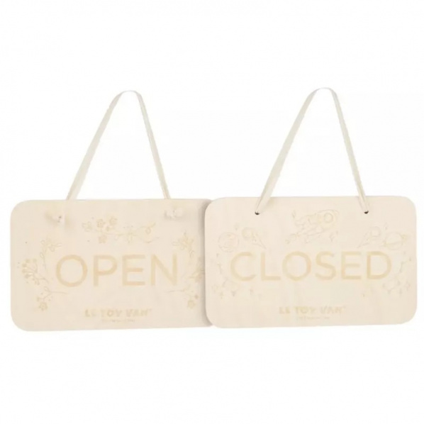 Le Toy Van Závěsná dřevěná tabulka OPEN/CLOSED