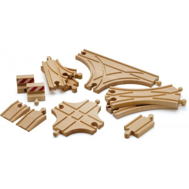 Brio World 33307 Sada kolejnic pro vláčkodráhy, 11 kusů