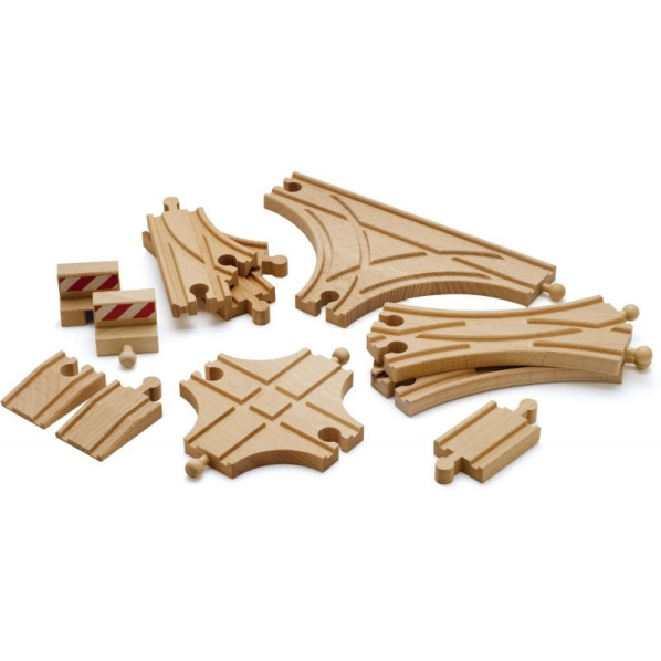 Brio World 33307 Sada kolejnic pro vláčkodráhy, 11 kusů