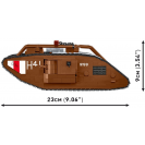 COBI 2995 Britský tank Mark V (Male) no 9199
