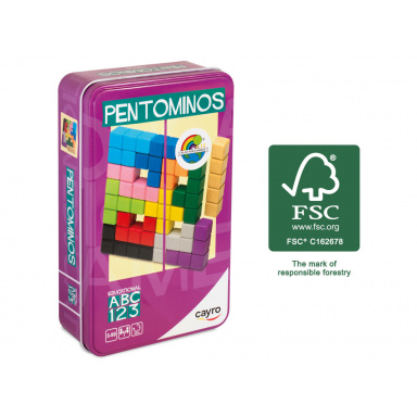 Cayro 113_PO - Pentomino Metal Box (FSC)