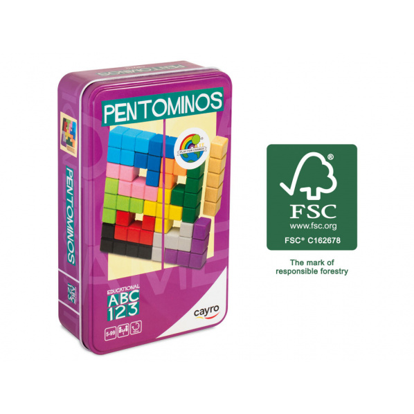 Cayro 113_PO - Pentomino Metal Box (FSC) Cayro 113_PO - Pentomino Metal Box (FSC)