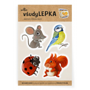 Lesní svět všudyLEPKA vel. 1-028 - Mix barevný