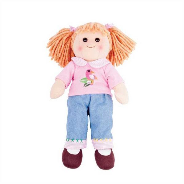 Bigjigs Toys Látková panenka Molly 38 cm Bigjigs Toys Látková panenka Molly 38 cm
