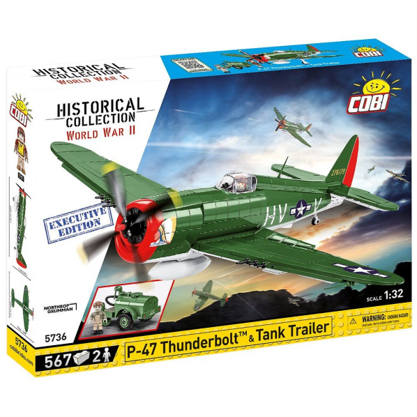 Cobi 5736 Stíhací letoun P-47 Thunderbolt - Executive Edition WW II Cobi 5736 Stíhací letoun P-47 Thunderbolt - Executive Edition WW II