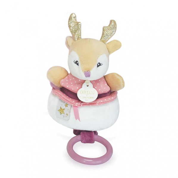 Doudou Plyšová hudební hračka 20 cm srnka Doudou Plyšová hudební hračka 20 cm srnka