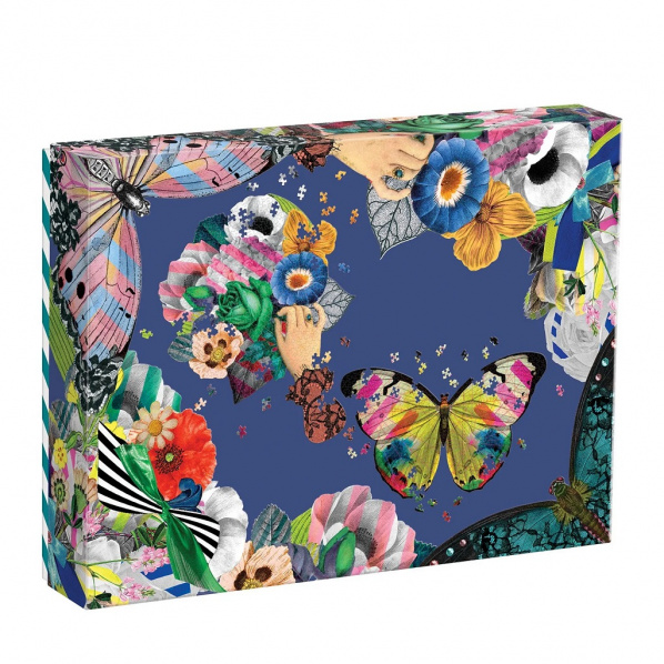 Galison Tvarové puzzle Christian Lacroix Motýl a Kytice v sadě Galison Tvarové puzzle Christian Lacroix Motýl a Kytice v sadě