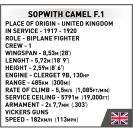 Cobi 2987 Britský stíhací letoun Sopwith Camel F.1