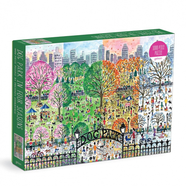 Galison Puzzle Psí park 4 roční období 1000 dílků Galison Puzzle Psí park 4 roční období 1000 dílků