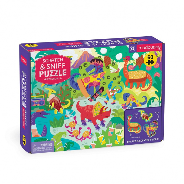 Mudpuppy Puzzle Pizzasaurus 60dílné s vůní Mudpuppy Puzzle Pizzasaurus 60dílné s vůní