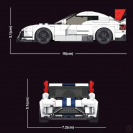 Mould King 27011 Model auta Dodge Viper ACR