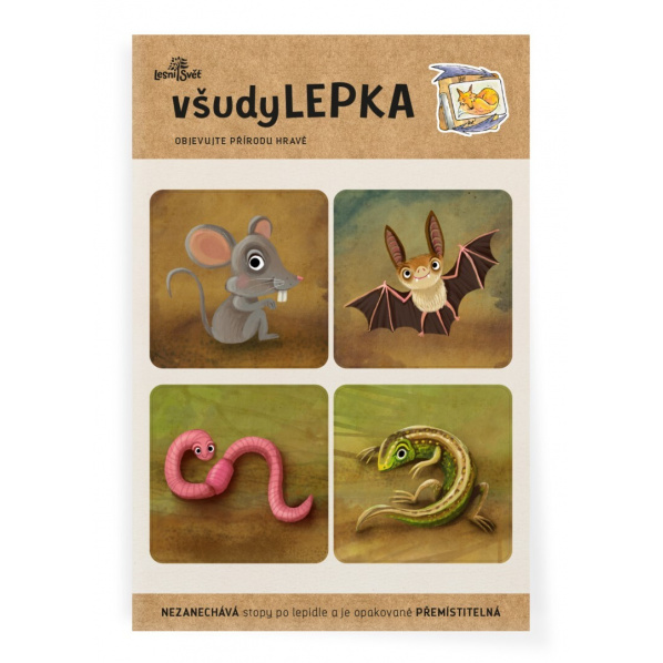 Lesní svět všudyLEPKA vel. 1-013 - Mix ze zahrady