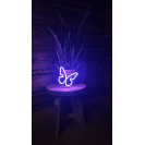 2Kids Toys LED NEON LIGHT lampička Motýlek
