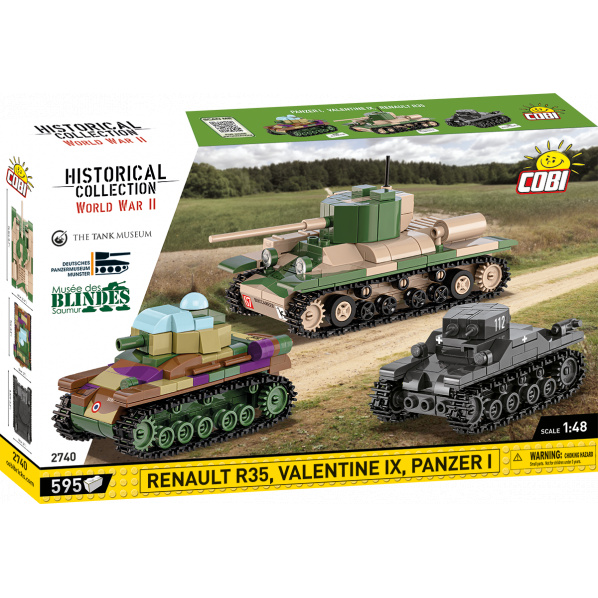 COBI 2740 Renault R35,Valentine IX, Panzer I COBI 2740 Renault R35,Valentine IX, Panzer I