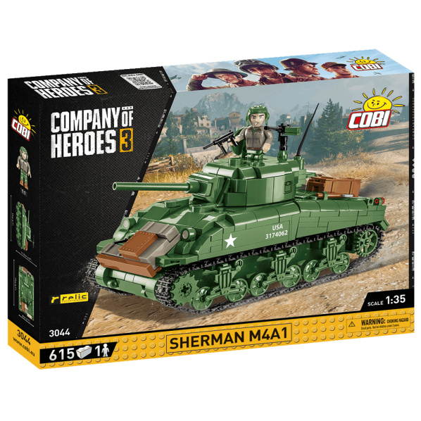 Cobi 3044 Americký tank Sherman M4A1 - Company of Heroes. Cobi 3044 Americký tank Sherman M4A1 - Company of Heroes.