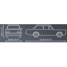 Cobi 24597 Opel Rekord C-Schwarze Witwe 