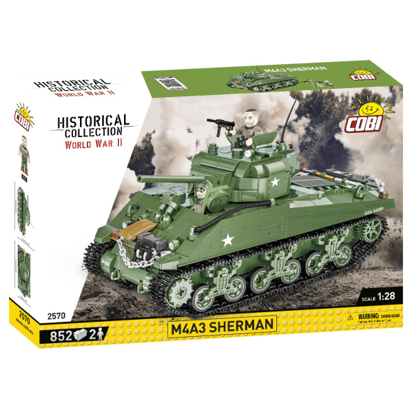 Cobi 2570 Americký tank M4A3 Sherman Cobi 2570 Americký tank M4A3 Sherman