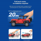CaDA C52027W Terénní červené auto Smash Off-Roader Pull-back