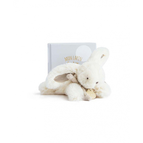 Doudou Dárková sada - Plyšový králíček béžový 16 cm Doudou Dárková sada - Plyšový králíček béžový 16 cm