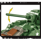 Cobi 3044 Americký tank Sherman M4A1 - Company of Heroes. 