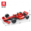 Reobrix 11007 F1 závodní vůz červený R/C 1:8