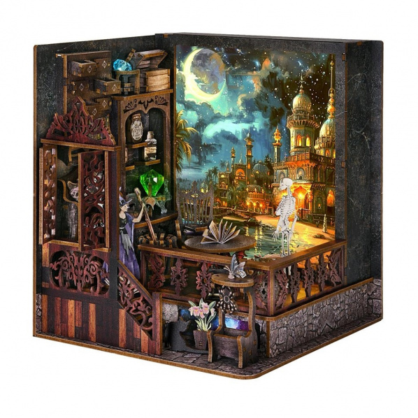 2Kids Toys 3D dřevěná skládačka miniatura domečku Kouzelná komnata