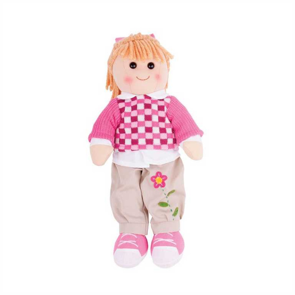 Bigjigs Toys Látková panenka Melanie 38 cm Bigjigs Toys Látková panenka Melanie 38 cm