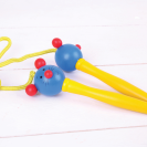 Bigjigs Toys Švihadlo zvířátko myška 1ks rukojeť žlutá