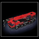 Mould King 17074 Červený autojeřáb R/C LTM 1110