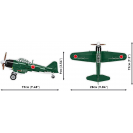Cobi 5861 Japonský stíhací letoun Mitsubishi A6M2 Zero.