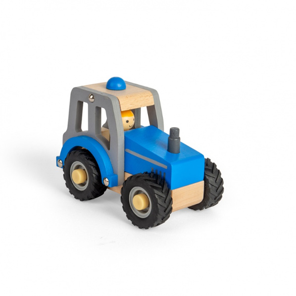 Bigjigs Toys Traktor modrý Bigjigs Toys Traktor modrý