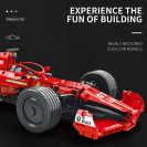 Reobrix 11007 F1 závodní vůz červený R/C 1:8