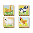 Quercetti 80712 PlayBio - Four Puzzle Zvířata na statku