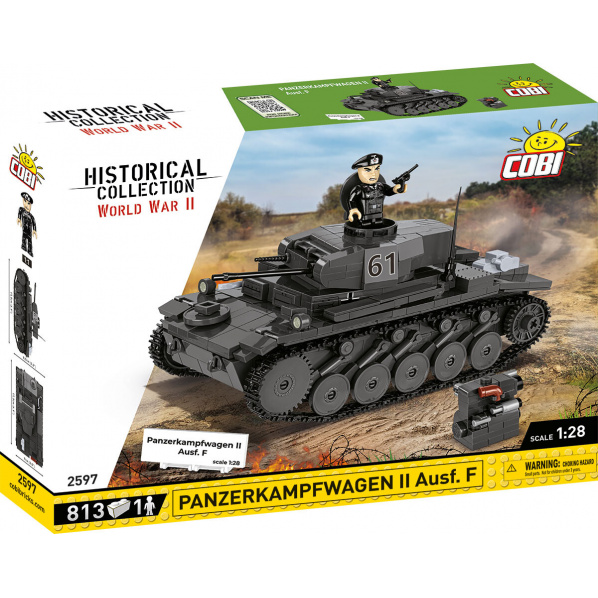 COBI 2597 Německý tank Panzerkampfwagen II Ausf. F COBI 2597 Německý tank Panzerkampfwagen II Ausf. F