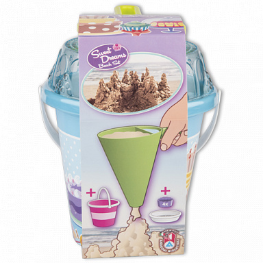 Androni (11-1463-0000-1) Sada na písek s trychtýřem – střední - tyrkysová