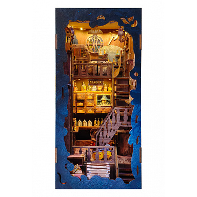 2Kids Toys 3D skládačka Zarážka na knihy Miniatura domečku Magická knihovna