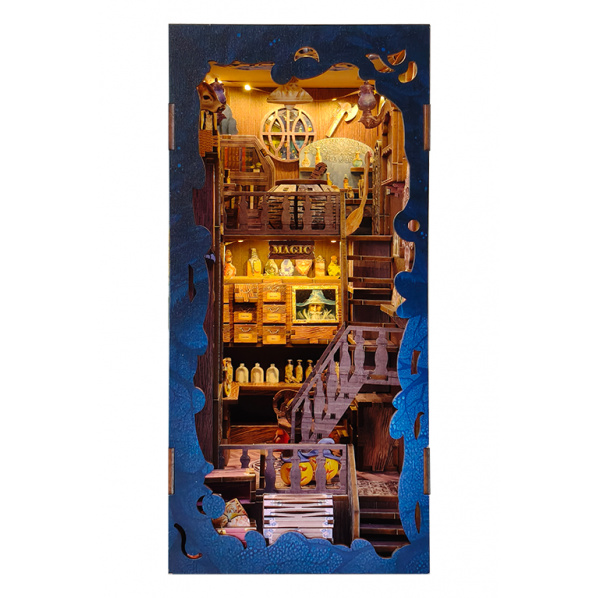 2Kids Toys 3D skládačka Zarážka na knihy Miniatura domečku Magická knihovna
