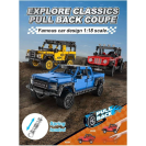 CaDA C52027W Terénní červené auto Smash Off-Roader Pull-back