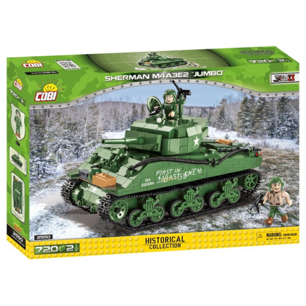 Cobi 2550 Americký tank Sherman M4A3E2 Jumbo Cobi 2550 Americký tank Sherman M4A3E2 Jumbo