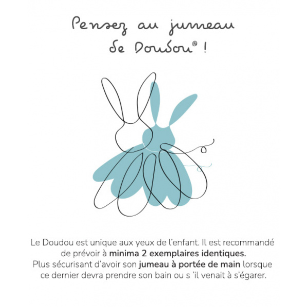 Doudou Plyšová mini hračka muchláček 20 cm kočka Doudou Plyšová mini hračka muchláček 20 cm kočka