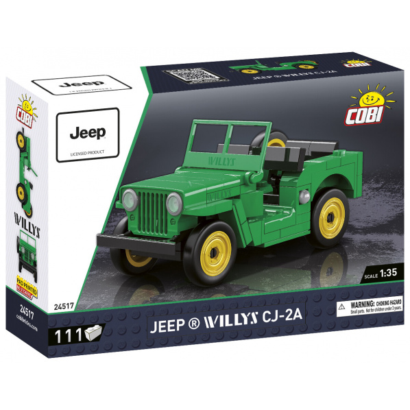 COBI 24517 Americký terénní automobil Jeep Willys CJ-2A COBI 24517 Americký terénní automobil Jeep Willys CJ-2A