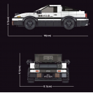 Mould King 27013 Model auta Toyota AE86