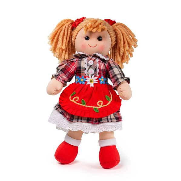 Bigjigs Toys Látková panenka Mandie 34 cm Bigjigs Toys Látková panenka Mandie 34 cm