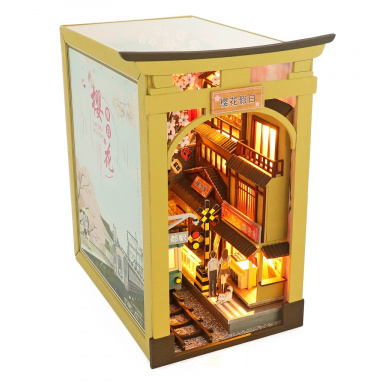 2Kids Toys Zarážka na knihy Miniatura domečku Sakurové prázdniny