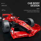 Reobrix 11007 F1 závodní vůz červený R/C 1:8